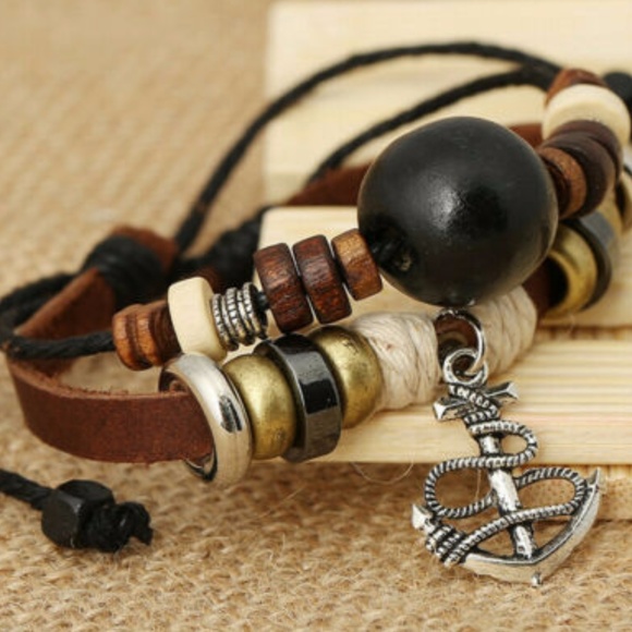 Other - Multi-Layer Adjustable Leather Bracelet